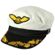 Hat with wings in front