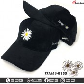 หมวกแก็ป หมวก Cap ผ้ากำมะหยี่ ปักดอกเดซี่ลวดลายสวยงามงานดี ทรงสวย มี 6 สี รุ่น F7Ah15-0155