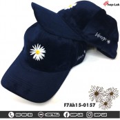 หมวกแก็ป หมวก Cap ผ้ากำมะหยี่ ปักดอกเดซี่ลวดลายสวยงามงานดี ทรงสวย มี 6 สี รุ่น F7Ah15-0155