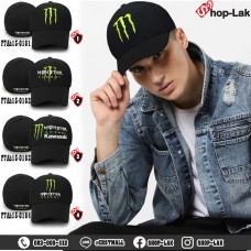 หมวกแก๊ปเต็มใบ หมวกแก๊ป ผู้ชาย Monster Energy Cap ผ้ายืดหยุ่นสูง แบบไม่มีที่ปรับ แบบเป็นไซด์ ขนาด 56-58 cm รุ่น F7Ah15-0161