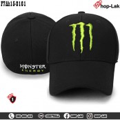 หมวกแก๊ปเต็มใบ หมวกแก๊ป ผู้ชาย Monster Energy Cap ผ้ายืดหยุ่นสูง แบบไม่มีที่ปรับ แบบเป็นไซด์ ขนาด 56-58 cm รุ่น F7Ah15-0161