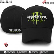 หมวกแก๊ปเต็มใบ หมวกแก๊ป ผู้ชาย Monster Energy Cap ผ้ายืดหยุ่นสูง แบบไม่มีที่ปรับ แบบเป็นไซด์ ขนาด 56-58 cm รุ่น F7Ah15-0161