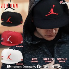 หมวก HIPHOP เต็มใบ หมวก HIPHOP  โลโก้ JORDAN NIKE งานปักสวย สินค้า มีทั้งหมด 3สี  3SIZE No.F7Ah47-0109