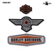 อาร์มรีดติดเสื้อ ตัวรีด ปักลาย harley davidson มีทั้งหมด 3 แบบให้เลือก รุ่น P7Aa52-0676 พร้อมส่ง!!!!