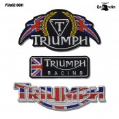 Embroidered Triumph Patch There are 3 designs. Good quality products. Reasonable price. Model P7Aa52-0679. Ready to ship!!!!