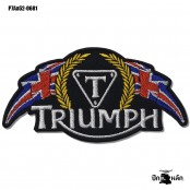Embroidered Triumph Patch There are 3 designs. Good quality products. Reasonable price. Model P7Aa52-0679. Ready to ship!!!!