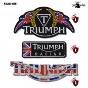 Embroidered Triumph Patch There are 3 designs. Good quality products. Reasonable price. Model P7Aa52-0679. Ready to ship!!!!