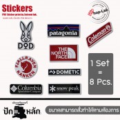 สติ๊กเกอร์ ลายแค้มป์ปิ้ง สติ๊กเกอร์ติดกระติกนํ้า เนื้อ PVC มีแบบขาวและแบบใส ทนแดด ทนฝน รุ่น P7Mj73-0002