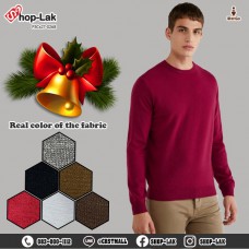 Long sleeve shirt, knitwear, round neck shirt, solid color, beautiful, comfortable to wear, soft and light fabric, good texture. It has its own style, there are 6 colors, Size L, XL, 2XL model F5Cs27-0166.
