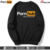 พอร์นฮับ เสื้อกันหนาว เสื้อแขนยาว ผ้านุ่ม สกีนลายตัวอักษร Porn hub ใส่แล้วมีสไตล์ รุ่น F7Cs01-0177