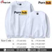 พอร์นฮับ เสื้อกันหนาว เสื้อแขนยาว ผ้านุ่ม สกีนลายตัวอักษร Porn hub ใส่แล้วมีสไตล์ รุ่น F7Cs01-0177