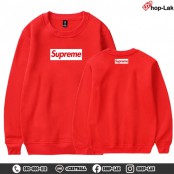 เสื้อแขนยาว เสื้อกันหนาว เสื้อแฟชั่น สกรีนลาย Supreme ผ้านุ่ม สวยๆสไตล์ยุโรป รุ่น F7Cs01-0189