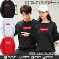 Long-sleeved shirt, soft fabric, sweater, fashion shirt, Supreme pattern screen (F7Cs01-0189)