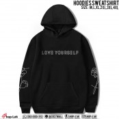 เสื้อกันหนาว BTS Bangtan Boys JUNGKOOK Love Yourself เสื้อกันหนาวแบบมีฮู้ด BTS JIMIN รุ่น F7Cs04-0380