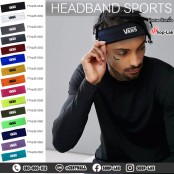 Sweat-resistant headband, sweat-proof headband, plastel color, available in 15 colors, Flex, pattern, VANs No.F7Aa35-0349.