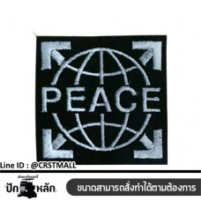 PEACE striped shirt, PEACE label, PEACE pattern, PEACE embroidery pattern