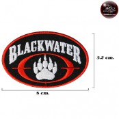 ปักอาร์มติดเสื้อ BLACK WATER ป้ายตัวรีดติดเสื้อ BLACK WATER ตัวรีดติดเสื้อ BLACK WATER งานปัก Black Water No. F3Aa51-0009