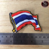 งานปักธงชาติไทย ป้ายลายธงชาติไทย ป้ายตัวรีดติดเสื้อลายธงชาติไทย ตัวรีดติดเสื้อลายธงชาติไทย อาร์มรีดติดเสื้อลายธงชาติไทย โลโก้ปักลายธงชาติไทย No. P7Aa52-0132