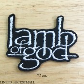 อาร์มติดเสื้อลายlamb of god ป้ายตัวรีดติดเสื้อลายlamb of god ตัวรีดติดเสื้อลายlamb of god งานปักติดเสื้อลายlamb of god  No. F3Aa51-0005