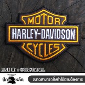 Arm fitted with a Harley Davidson pattern, Harley Davidson badge, leather label, Harley Davidson No. F3Aa51-0010