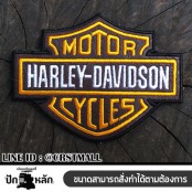 อาร์มติดเสื้อลาย Harley Davidson ป้ายลายHarley Davidson ป้ายหนังติดเสื้อลายHarley Davidson No. F3Aa51-0010