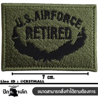 อาร์มรีดติดเสื้อลาย US AIR FORCE  ตัวรีดติดเสื้อลายUS AIR FORCE  อาร์มรีดติดเสื้อลายUS AIR FORCE  ปักโลโก้ งานปักโลโก้  US AIR FORCE 