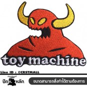 อาร์มรีดติดเครื่องเเต่งกาย ลาย TOY MACHINE  โลโก้งานปักลายTOY MACHINE  โลโก้งานปักTOY MACHINE   ตัวรีดติดเครื่องเเต่งกายTOY MACHINE  อาร์มรีดติดเครื่องเเต่งกาย 