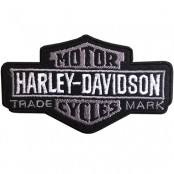 อาร์มรีดติดเสื้อผ้า ลาย Harley Trademark  โลโก้งานปักลายHarley Trademark  โลโก้งานปักHarley Trademark   ตัวรีดติดเครื่องเเต่งกาย Harley Trademark  อาร์มรีดติดเครื่องเเต่งกาย No.F3Aa51-0008