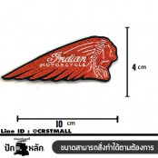 อาร์มรีดติดเสื้อ INDIAN MOTORCYCLE ตัวรีดติดเสื้อลาย INDIAN MOTORCYC โลโก้งานปัก  INDIAN MOTORCYCLE (F3AA51-0008)