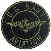 อาร์มรีดติดเสื้อผ้าปักU.S.NAVY AVIATION แผ่นรีดติดผ้าปักU.S.NAVY AVIATION งานปักU.S.NAVY AVIATION No. F3Aa51-0007