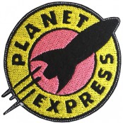 อาร์มรีดติดเสื้อผ้าปักPLANET EXPRESS แผ่นรีดติดผ้าปักPLANET EXPRESS งานปักPLANET EXPRESS อาร์มรีดปักลายPLANET EXPRE งานปักพร้อมส่ง