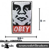 อาร์มรีดติดเสื้อผ้า ปัก OBAY แผ่นรีดติดเสื้อ ปักรูปOBAY งานปักติดเสื้อลายOBAY โลโก้รีดติดเสื้อลายตัวรีด ปักลาย OBAYพร้อมส่ง  No. F3Aa51-0010