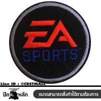 อาร์มรีดติดเสื้อผ้า ปัก EA SPORT แผ่นรีดติดเสื้อ ปักรูป EA SPORTงานปักติดเสื้อลาย EA SPORT  งานปักเสื้อลาย EA SPORT ตัวรีด ปักลาย EA SPORT No.F3Aa51-0006