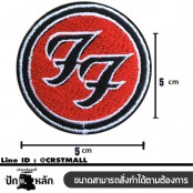 อาร์มติดเสื้อปักลาย FF งานปักติดเสื้อผ้าลายปัก FF โลโก้ติดเสื้อปักลาย FF ลวดลายงานปักลาย FF ของตกเเต่งเสื้อ FF  No. F3Aa51-0006