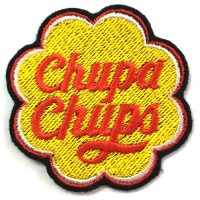 อาร์มปักลาย Chupa Chups 5x5 cm ติดเสื้อติดหมวก ติดสินค้าแฟชั่น งานDIYเสื้อผ้า งานปักระเอียด No.F3Aa51-0007