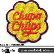 อาร์มปักลาย Chupa Chups 5x5 cm ติดเสื้อติดหมวก ติดสินค้าแฟชั่น งานDIYเสื้อผ้า งานปักระเอียด No.F3Aa51-0007