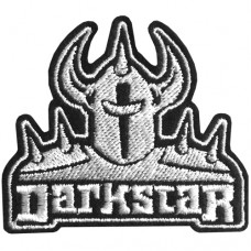 DARKSTAR embroidery arm / Size 6 * 5cm # embroidered black and white with black background High quality embroidery No.P7Aa52-0456