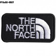 Shirt Iron on the shirt, embroidered with THE NORTH FACE / Size 6 * 3cm # Embroidered black, white, black background model P7Aa52-0527