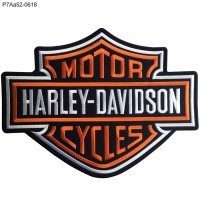 Harley-Davidson Patch Embroidered on black poly fabric /Size 28*21.5cm,Good Quality Detailed, model P7Aa52-0618