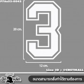 FLEX numbers 0-9 patch, large pieces, white color/Size 20*12cm, can be ironed on football shirts, jackets, etc., No.P7Aa53-0039, ready to ship!!!!