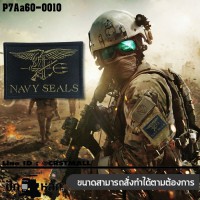 อาร์มปักลาย อาร์มติดตีนตุ๊กแกปักลาย นก NAVY SEALS /Size 7*5cm #ปักเขียวดำพื้นดำ รุ่น P7Aa60-0010