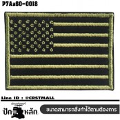 Arm embroidered with rip-tab foot embroidered with American flag / Size 7 * 5cm High-quality, detailed embroidery, model P7Aa60-0018.