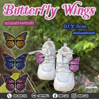 shoe pad shoe mount butterfly wings D.I.Y shoe decoration set for women, 1 pair, 3 colors, 3 sizes, model P7Aa71-0001
