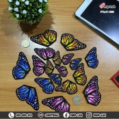 shoe pad shoe mount butterfly wings D.I.Y shoe decoration set for women, 1 pair, 3 colors, 3 sizes, model P7Aa71-0001