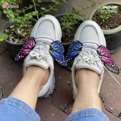 shoe pad shoe mount butterfly wings D.I.Y shoe decoration set for women, 1 pair, 3 colors, 3 sizes, model P7Aa71-0001