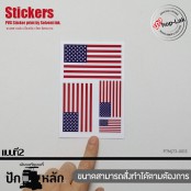 สติ๊กเกอร์ PVC ลายธงชาติ มี 4 ขนาดใน 1 แผ่น มี3ลาย (ธงชาติไทย,อเมริกา,อังกฤษ) เหมาะกันติดหมวกกันน็อค กล่อง รถ ฯลฯ สินค้าไทย P7Mj73-0014 พร้อมส่ง!