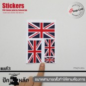 PVC sticker, national flag pattern, available in 4 sizes in 1 sheet, 3 patterns (Thai,USA,Union Jack flag ) suitable for attaching to helmets, boxes, cars, etc. Thai products P7Mj73-0014 ready to ship!