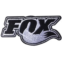 Striped embroidery "FOX Hot font size 8x4 cm, black and white embroidery Stick to the shirt attached to the military Stick to fashion products DIY work clothes Embroidery No.F3Aa51-0005