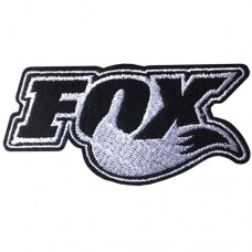 Striped embroidery "FOX Hot font size 8x4 cm, black and white embroidery Stick to the shirt attached to the military Stick to fashion products DIY work clothes Embroidery No.F3Aa51-0005