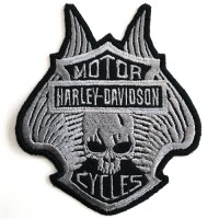 Arm rolled shirt, HARLEY DAVIDSON, skull pattern Ironing shirt, Halley shirt, skull Arm rolled on a Halley shirt Arm rolled on a hale shirt Rolling Irons No.F3Aa51-0012